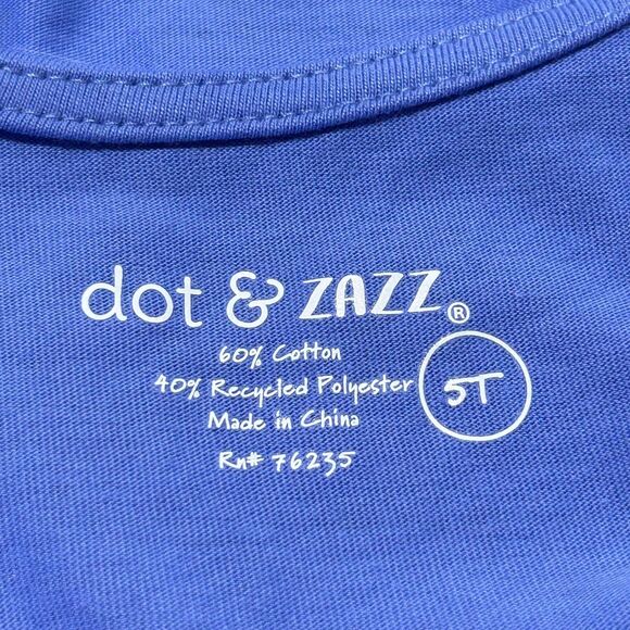 NEW Girls Size 5T "Daycare Essentials" Purple Shirt dot & ZAZZ Toddler Top - Picture 6 of 8